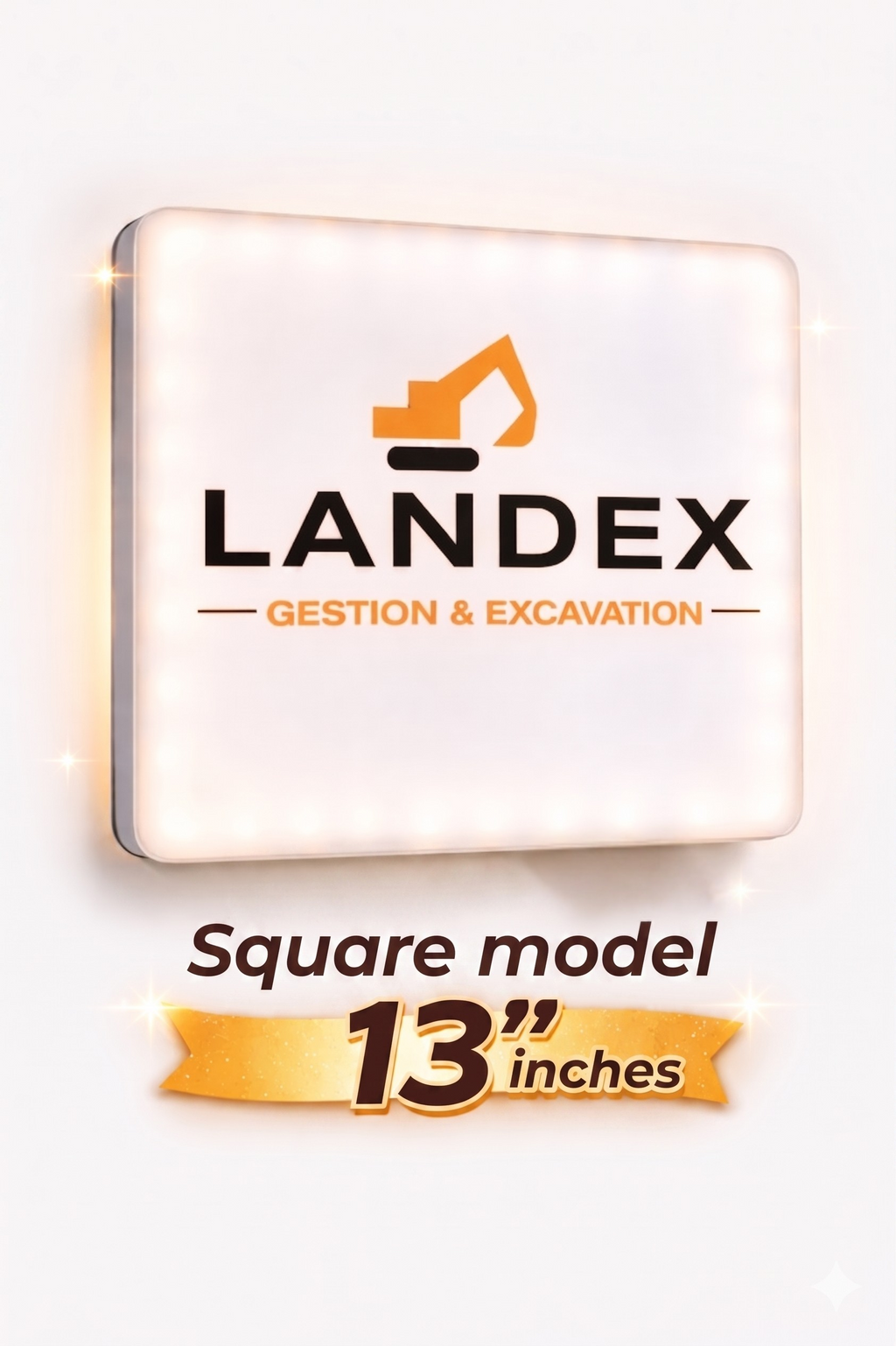 Custom Business Logo Backlit Sign — Plastic (Interior)