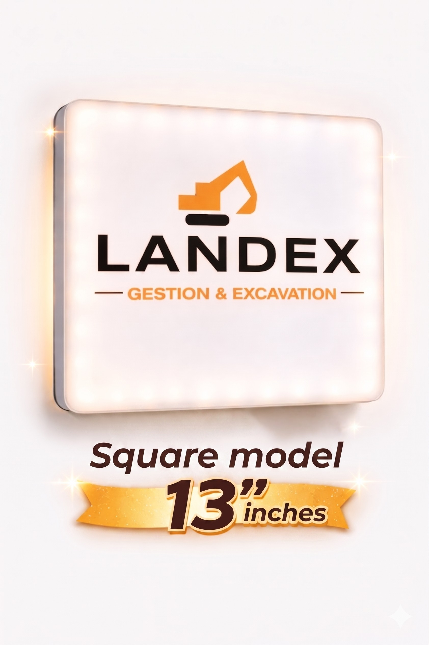 Custom Business Logo Backlit Sign — Plastic (Interior)