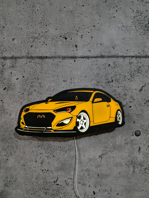 Customer vehicle photo transformed into a custom 3D light-up LED lightbox sign — TOJ Designs Canada