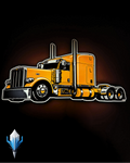 Custom 3D light-up vehicle sign glowing on dark wall — made in Canada by TOJ Designs